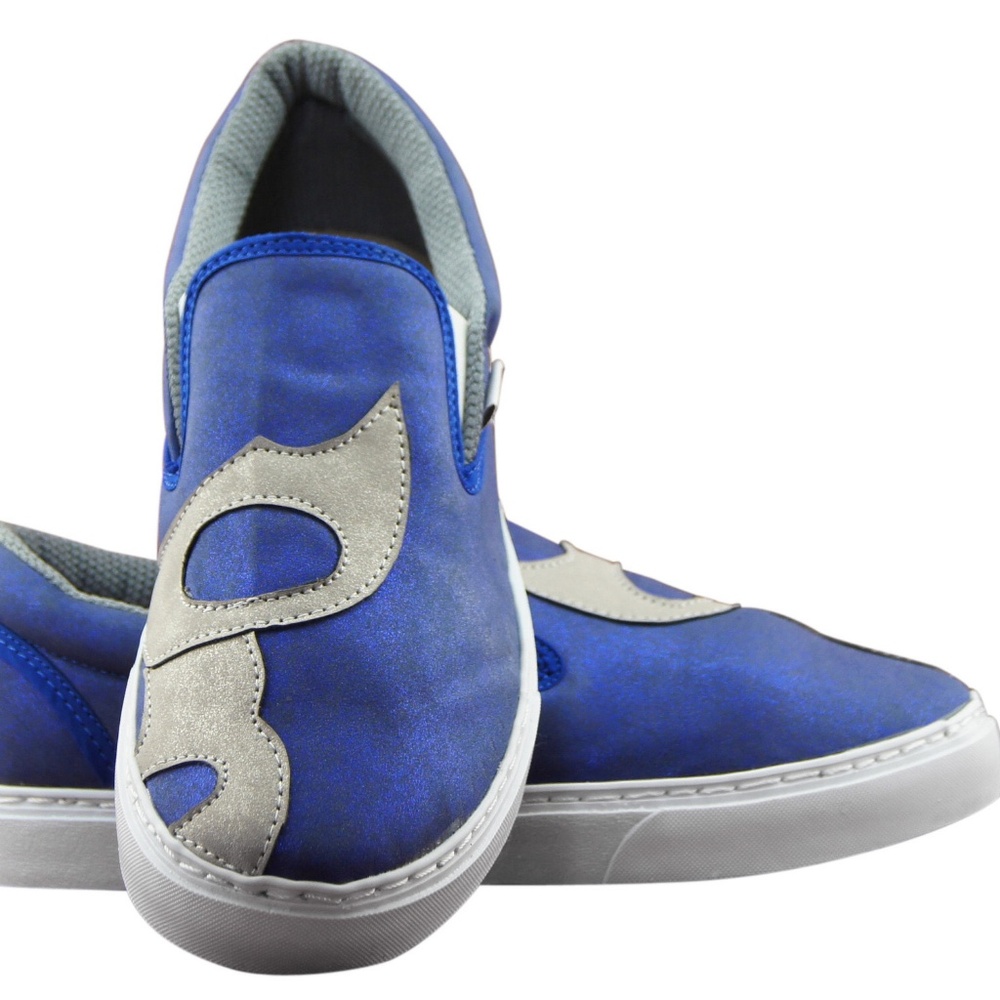 MEN'S PRINTED CANVAS SNEAKERS "BLUE" MASKED